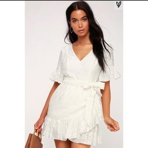 Magnetise White Backless Mini Dress, worn once!